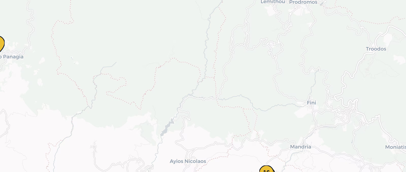 Map showing all places mentioned in this article