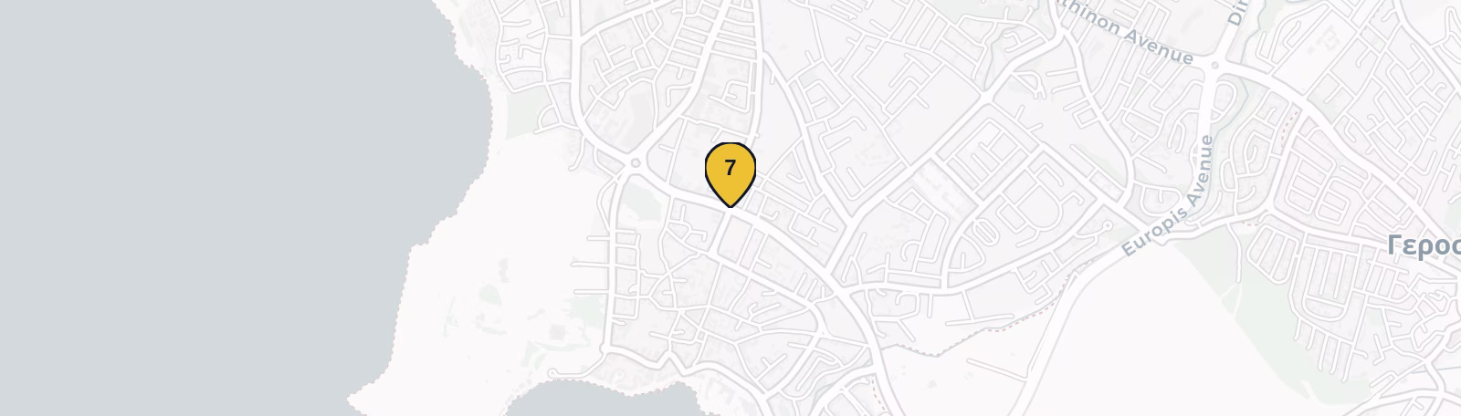 Map showing Kato Paphos