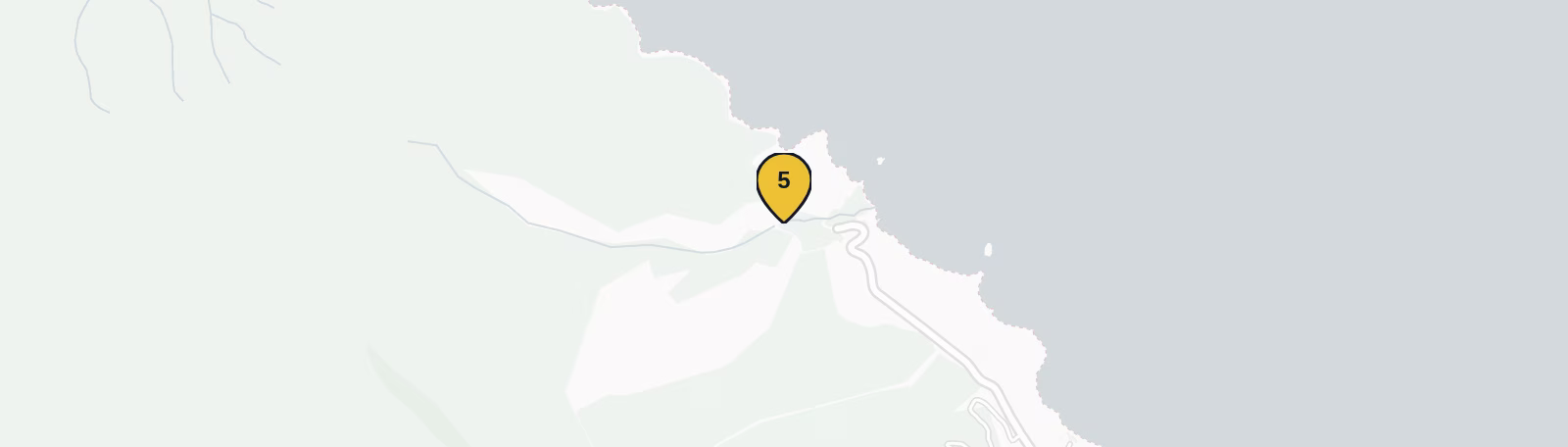 Map showing Baths of Aphrodite