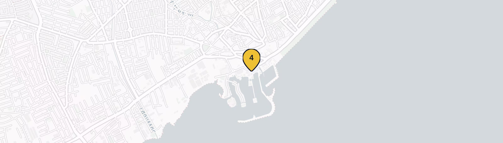 Map showing Limassol Marina