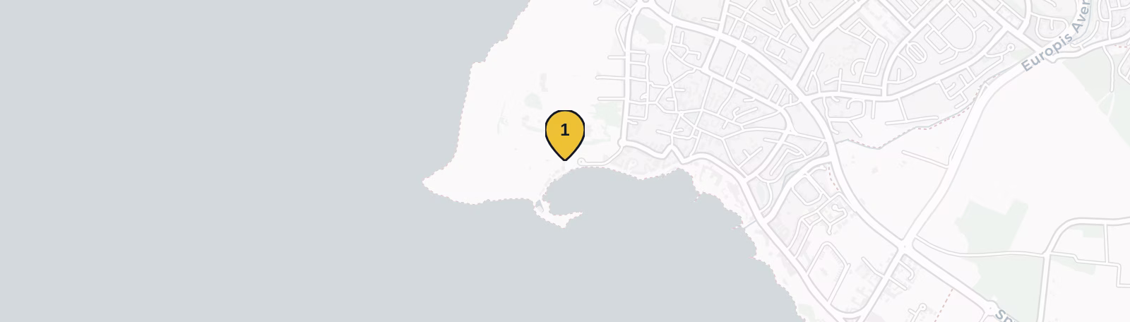 Map showing Archaeological Site of Nea Paphos
