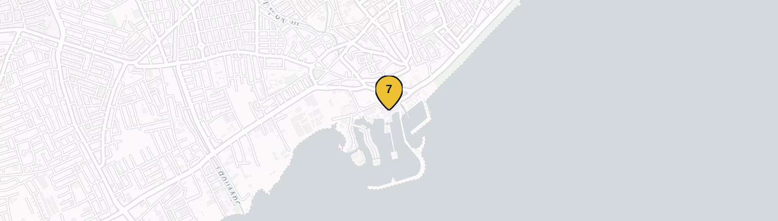 Map showing Limassol Marina