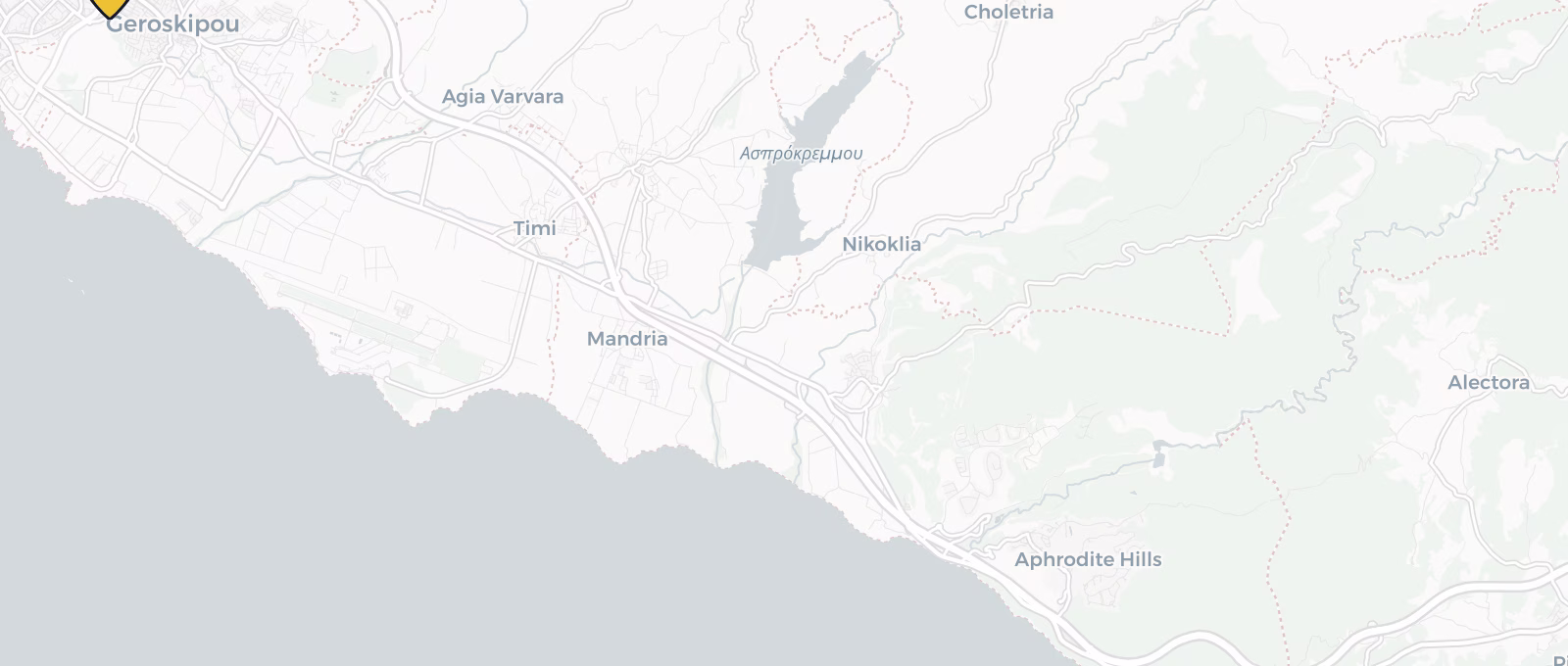 Map showing all places mentioned in this article