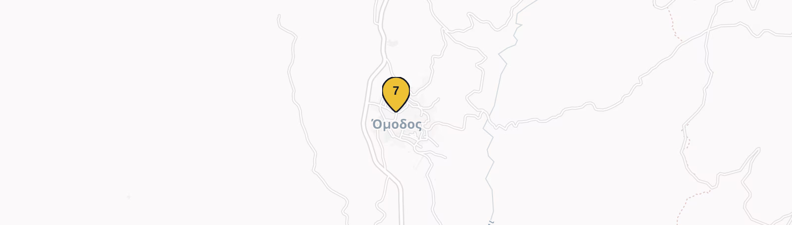 Map showing Omodos