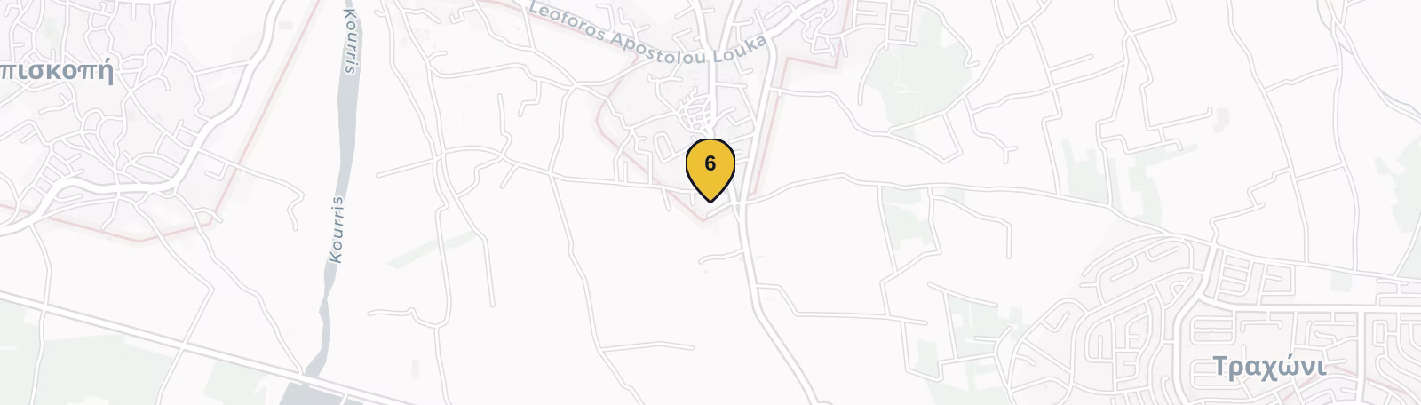 Map showing Kolossi Castle
