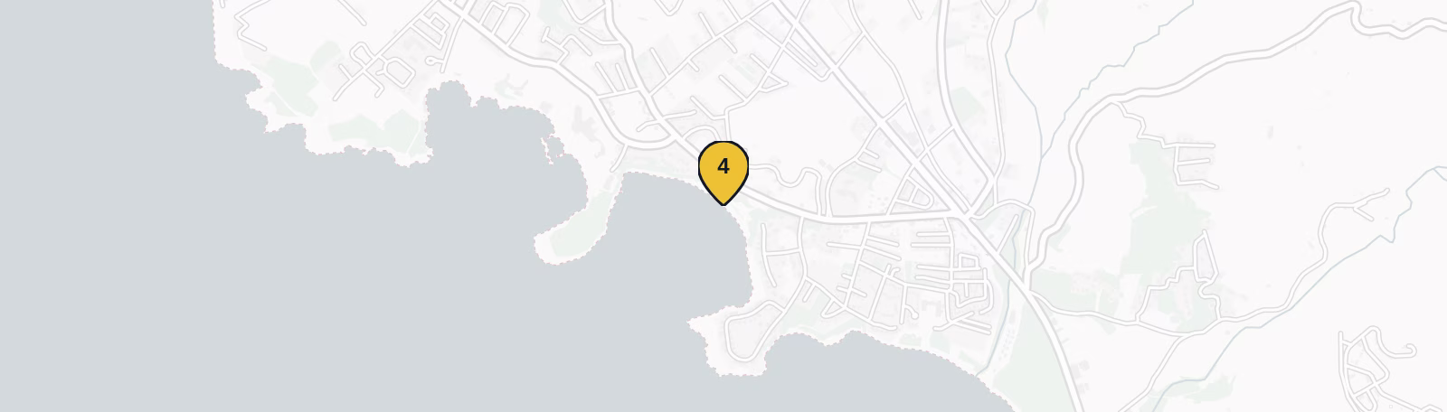 Map showing Coral Bay