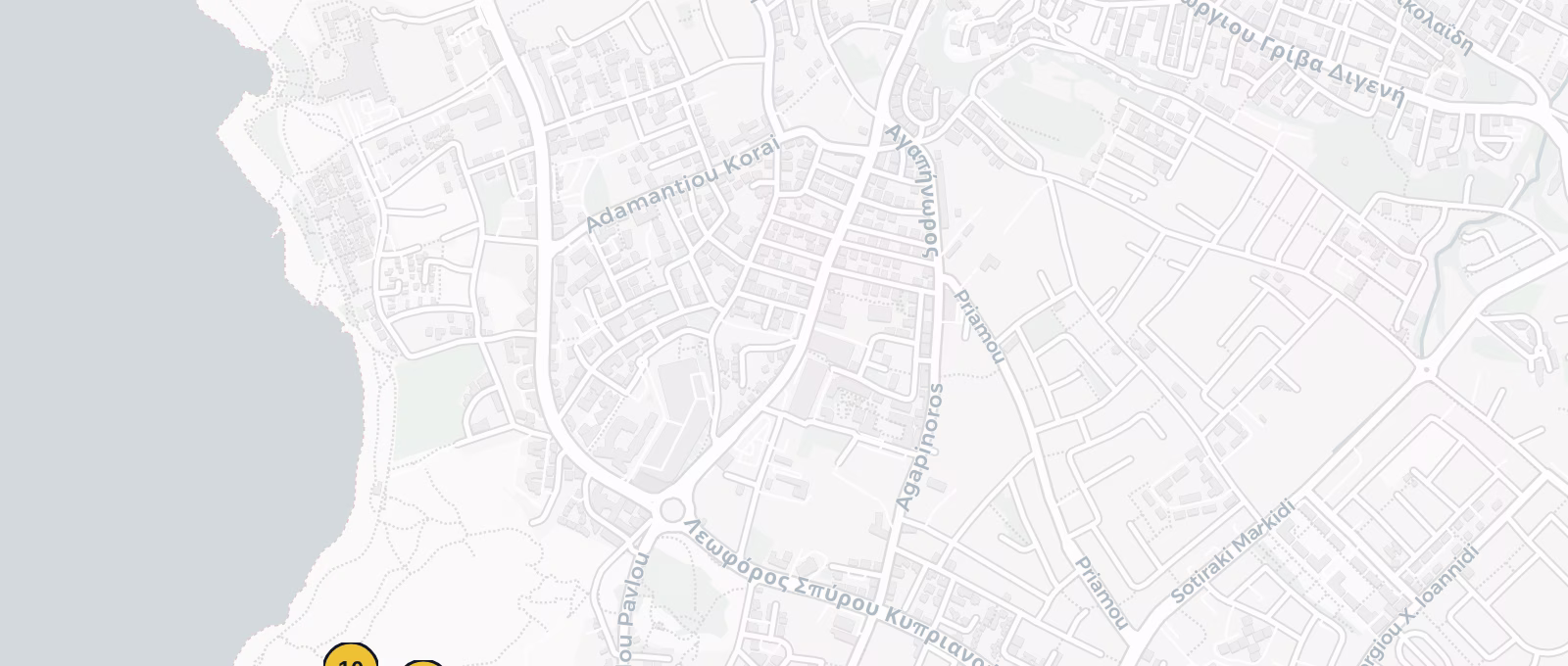 Map showing all places mentioned in this article