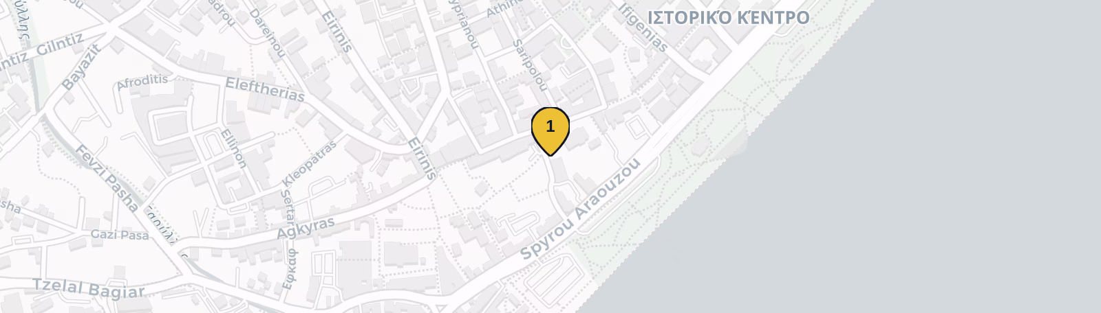 Map showing Molos Promenade