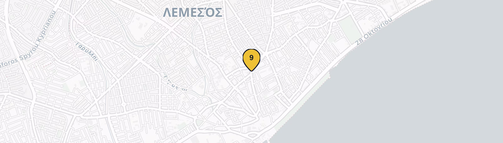Map showing Limassol