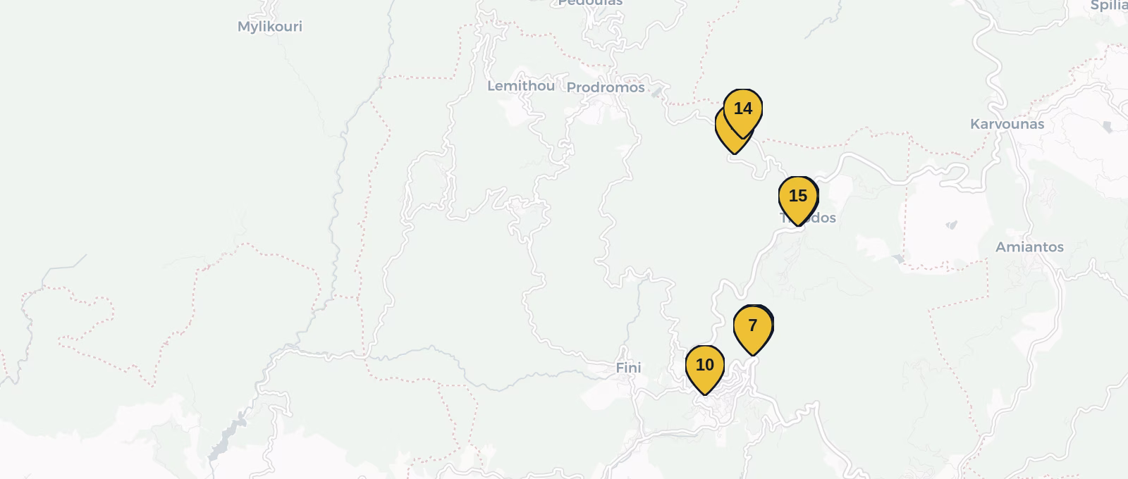 Map showing all places mentioned in this article