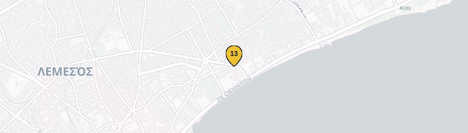 Map showing Brod Bakery Bar