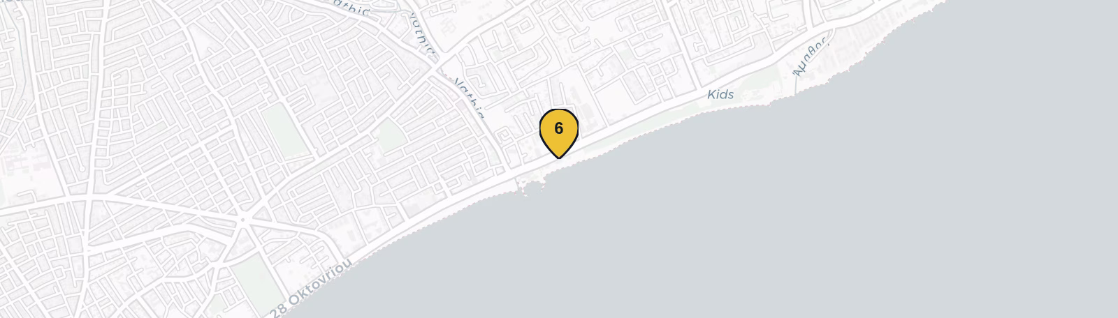 Map showing Fat Fish Restaurant