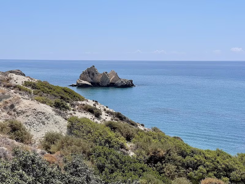 View from Petra tou Romiou Restaurant