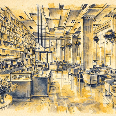 Colors Café - Artistic Impression