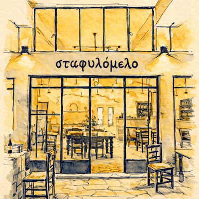 Stafylomelo Tavern, Stroumbi - Paphos - Artistic Impression