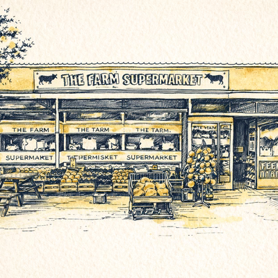 The Farm Supermarket Universal - Artistic Impression